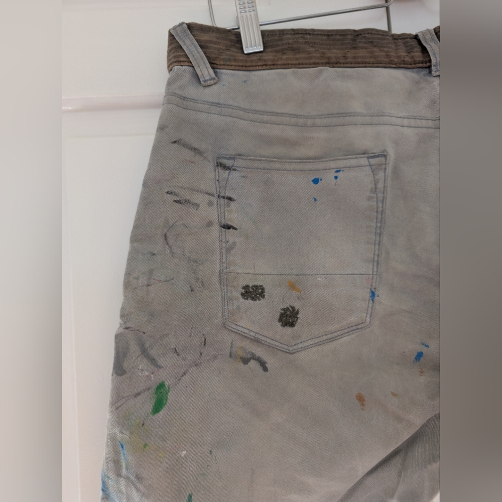 Scotch and Soda Distressed Paint Shorts - Picture 10 of 14
